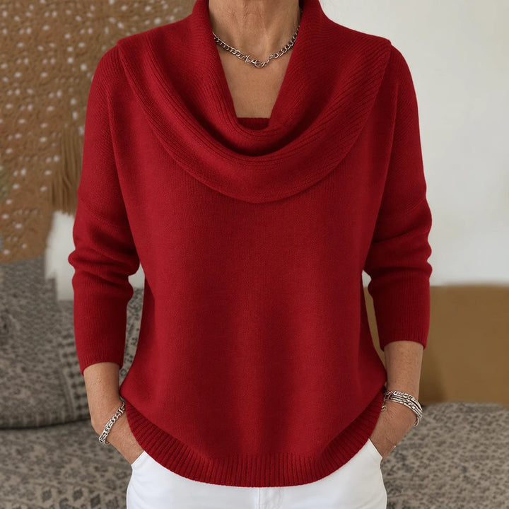 Vionne | Pull à col drapé