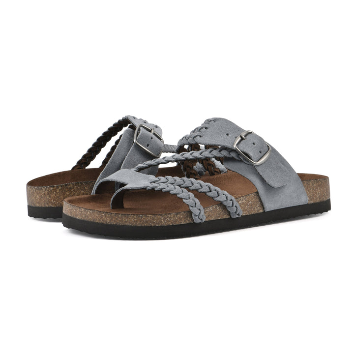 Mara | Mules à brides tressées et boucle