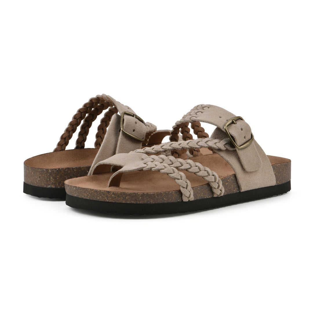 Mara | Mules à brides tressées et boucle