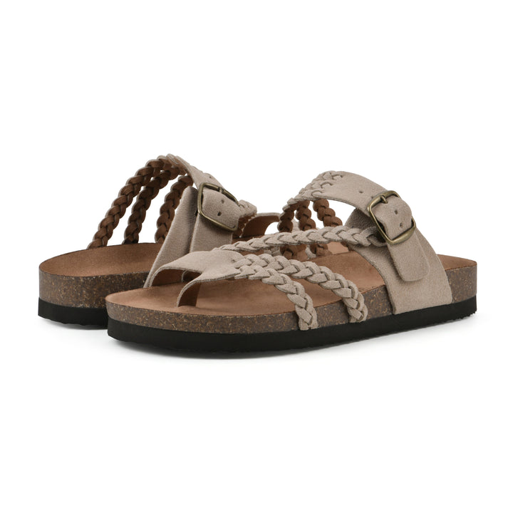 Mara | Mules à brides tressées et boucle