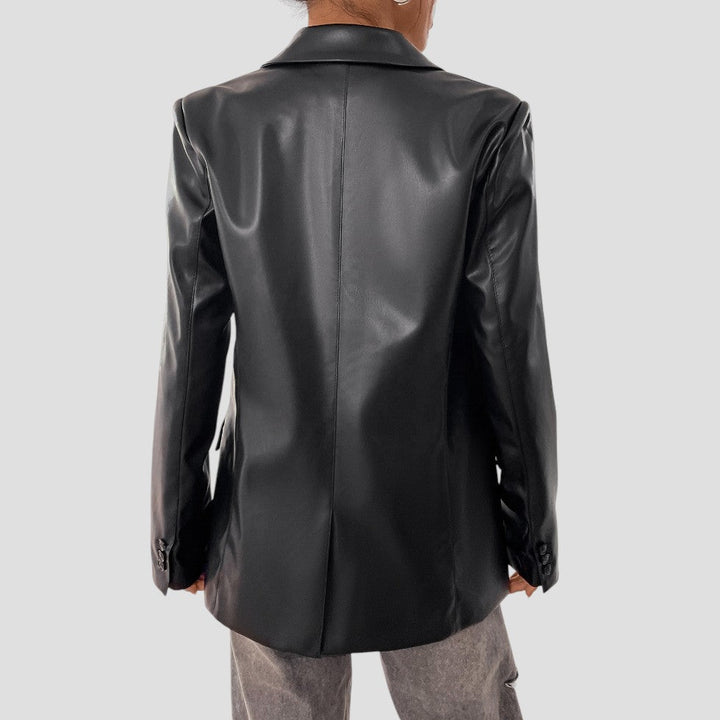 Blazer noir à coupe ample