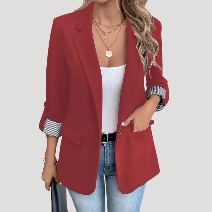 Blazer à manches retroussées