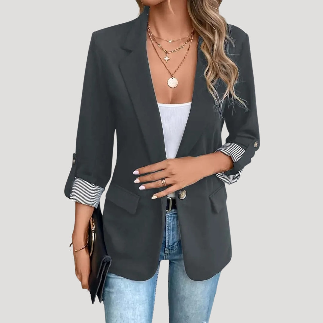 Blazer à manches retroussées