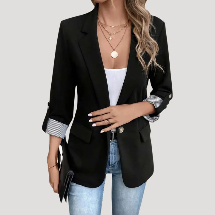 Blazer à manches retroussées