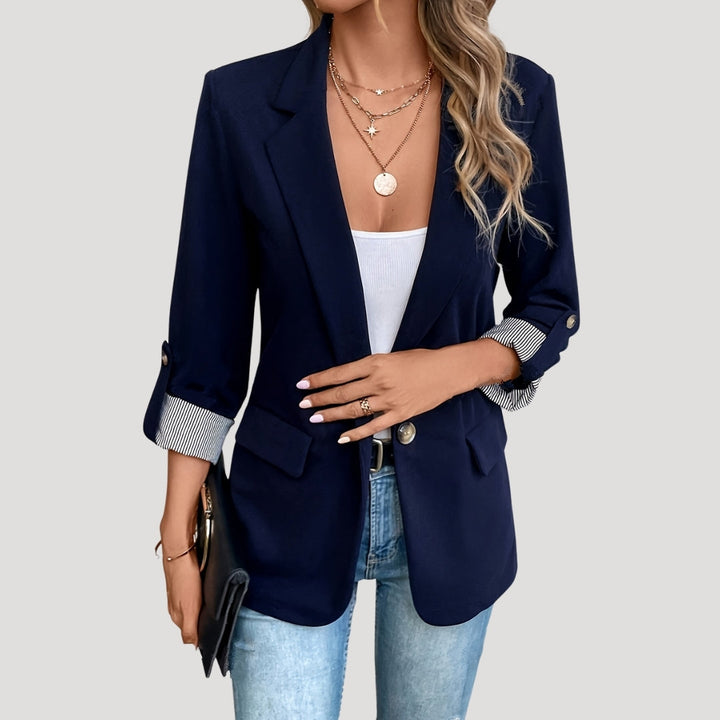 Blazer à manches retroussées