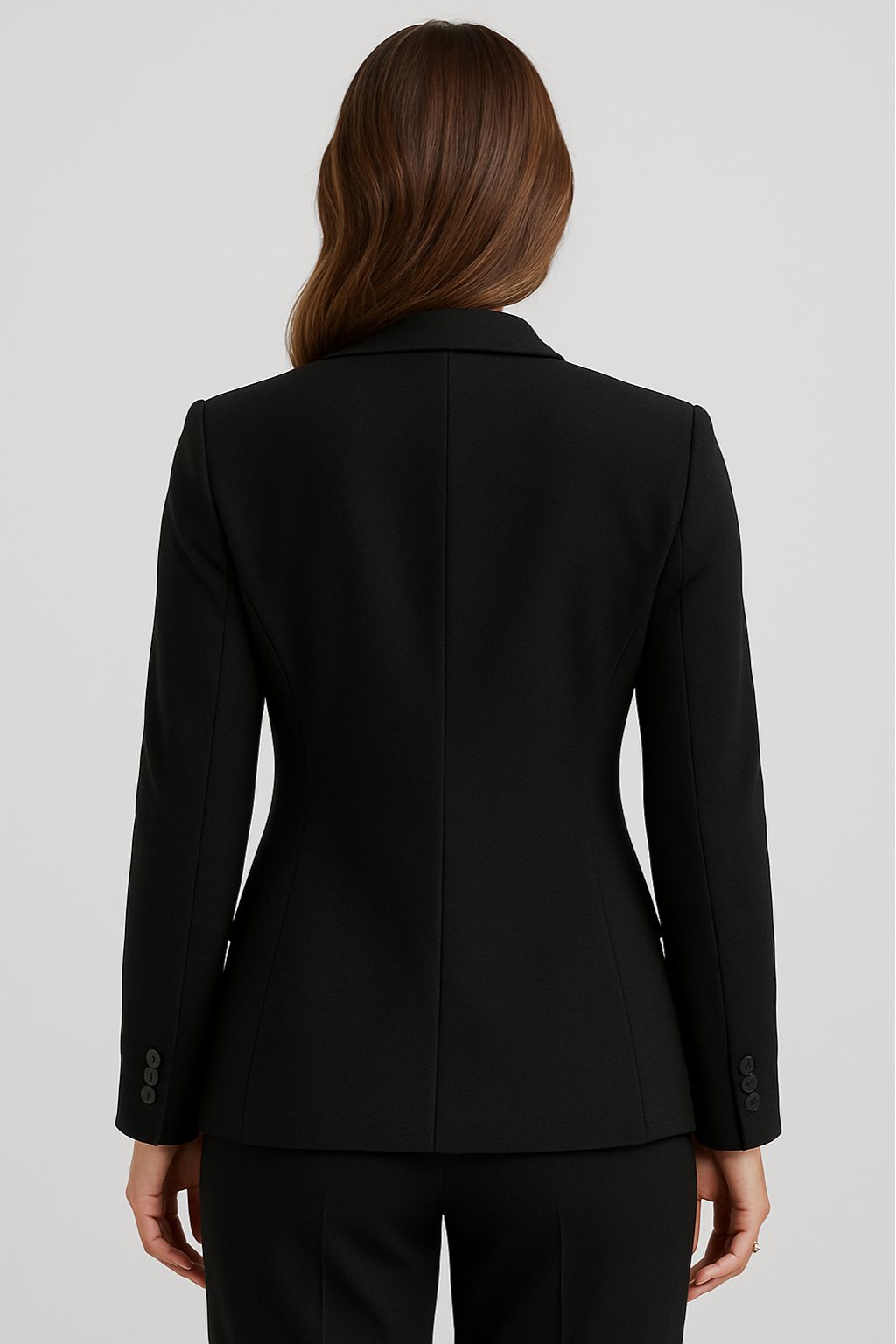 Blazer noir à un bouton