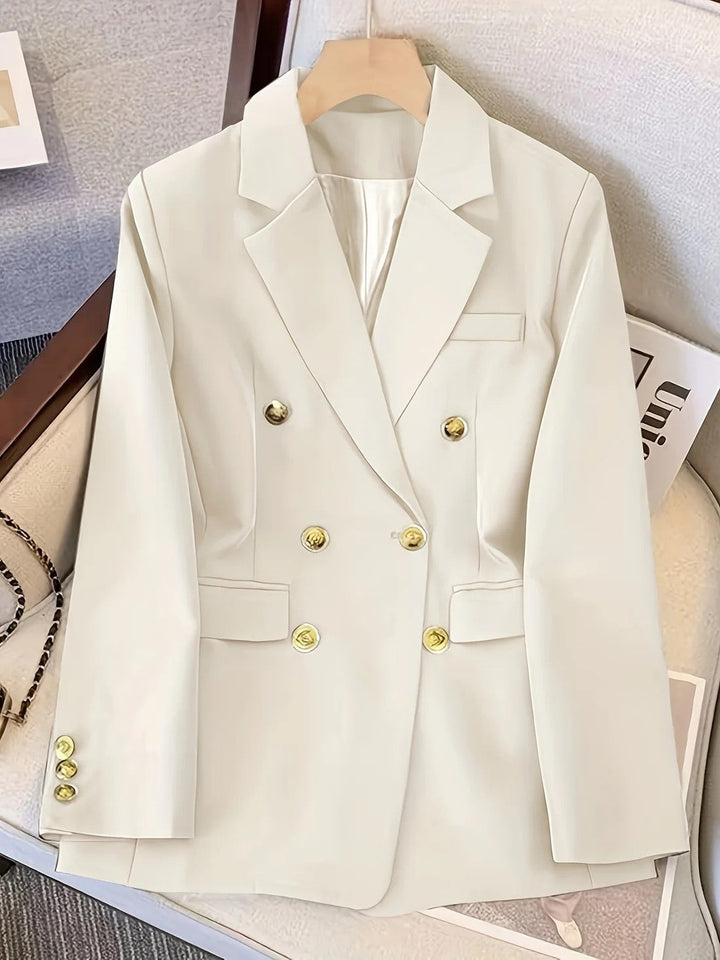 Blazer croisé à boutons dorés