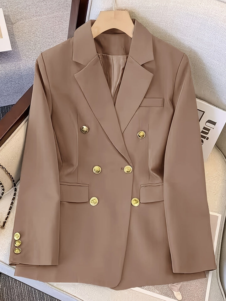 Blazer croisé à boutons dorés