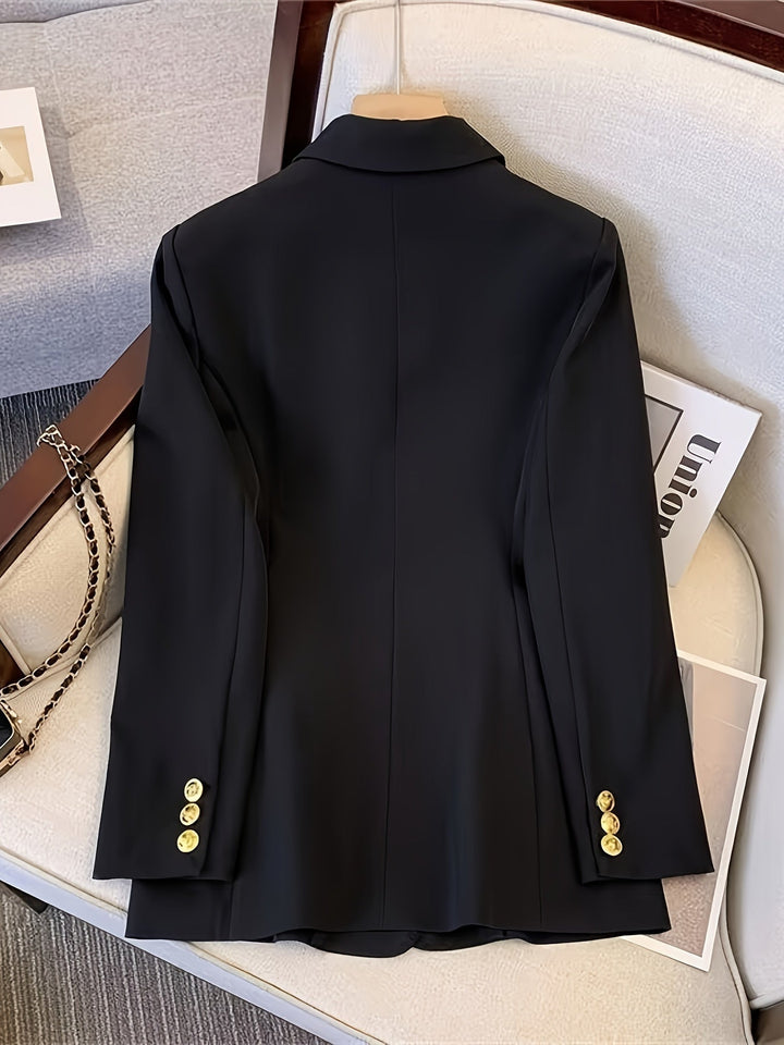 Blazer croisé à boutons dorés