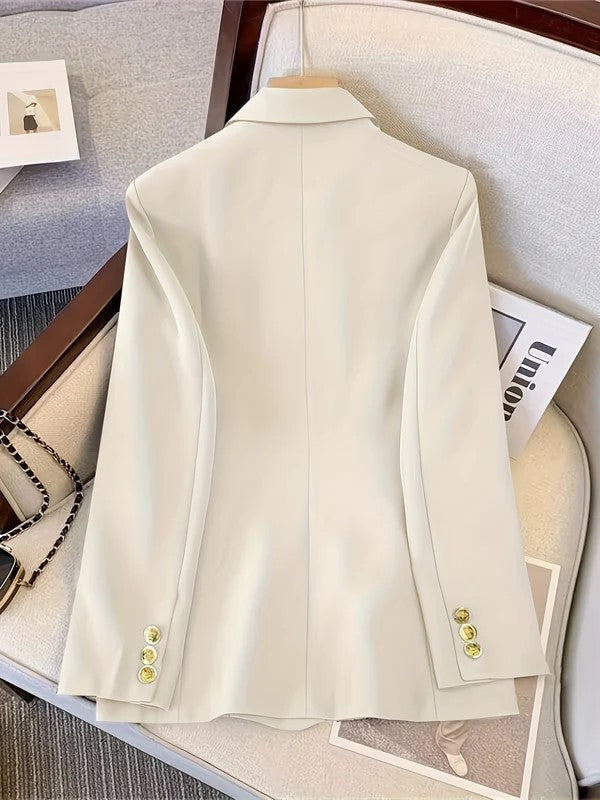 Blazer croisé à boutons dorés