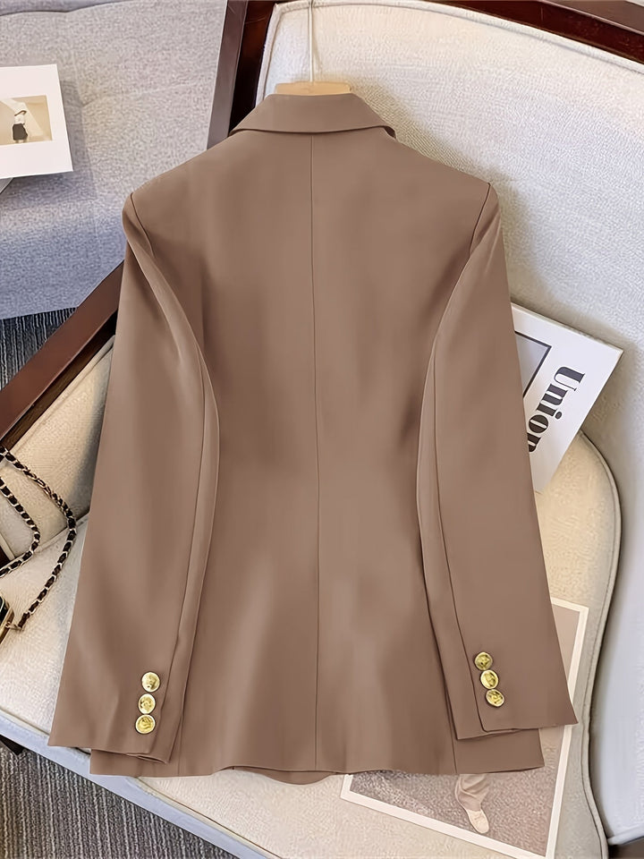 Blazer croisé à boutons dorés