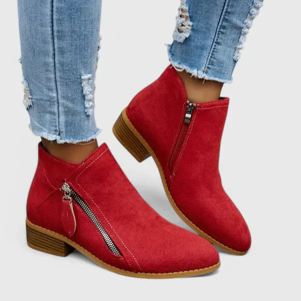 Marizheah | Bottines effet jean à zip latéral