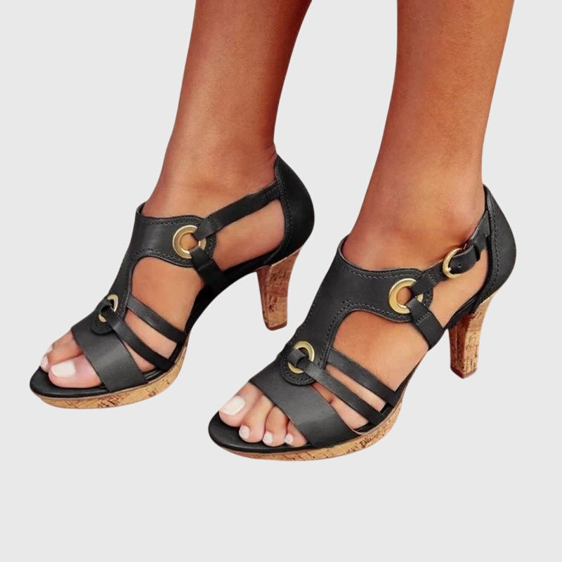 Emelda | Sandales à talon et brides à boucles