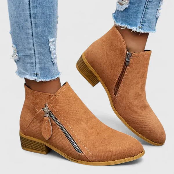 Marizheah | Bottines effet jean à zip latéral