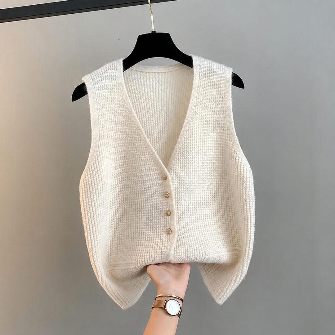 Gilet chic blanc Anaya Lisa