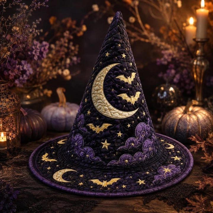 Luna | Chapeau matelassé Lune & Chauves-souris