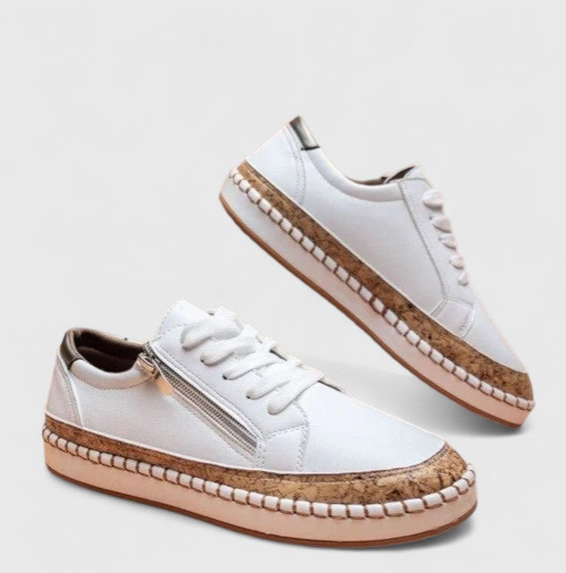 Olisette | Baskets imprimé floral à lacets et zip