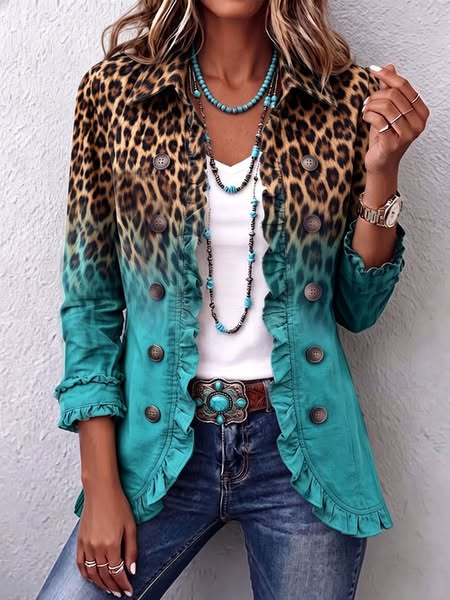 Bianca – photo produit originale, modèle Léopard turquoise