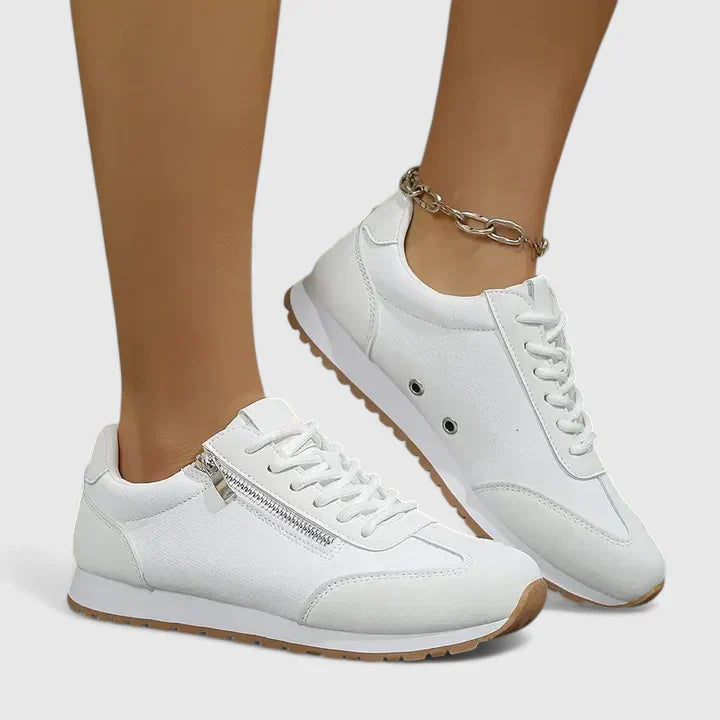 Meau | Baskets à lacets et zip latéral