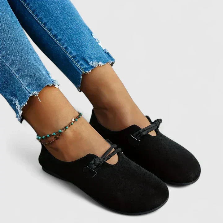 Olivia | Ballerines à lacets élastiques