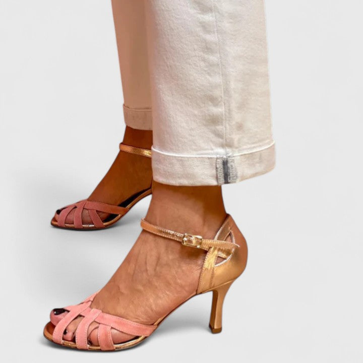Julianna | Sandales à talon fin et brides entrelacées