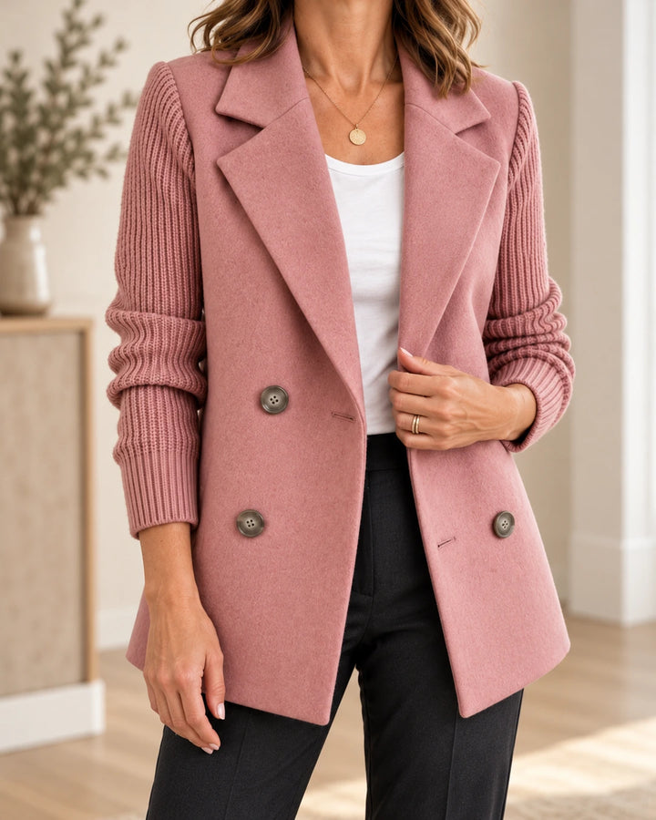 Clarette | Blazer élégant à manches en maille