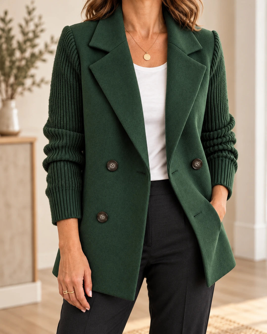 Clarette | Blazer élégant à manches en maille