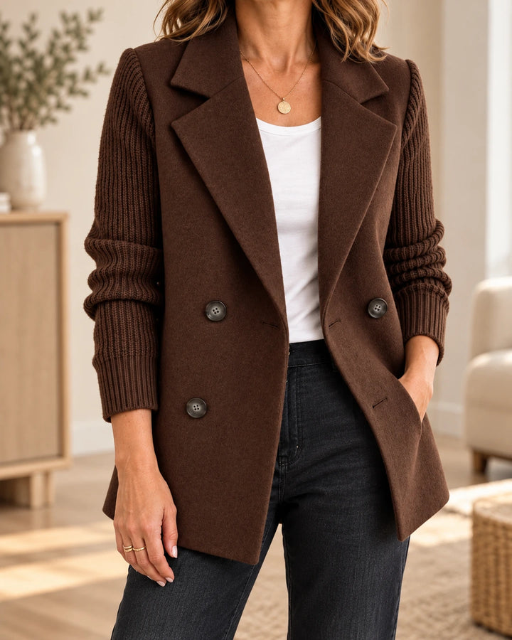 Clarette | Blazer élégant à manches en maille
