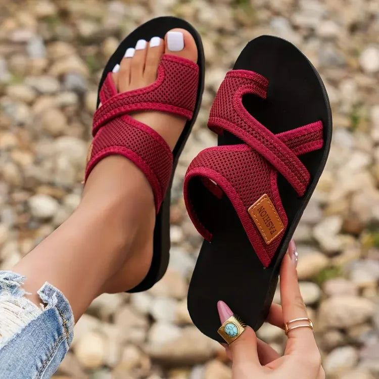 Cally | Mules à brides croisées et anneau d'orteil