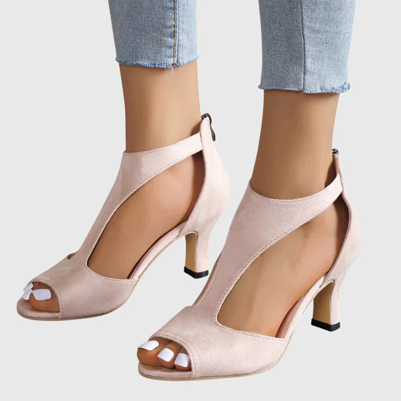 Delfina | Sandales à talon à bride en T
