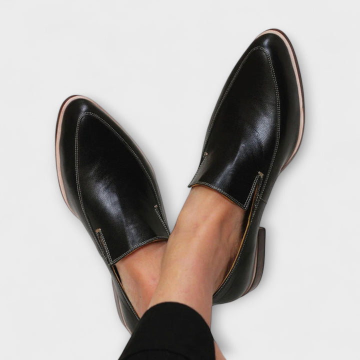 Jhazmiel | Mocassins effet verni à bout pointu