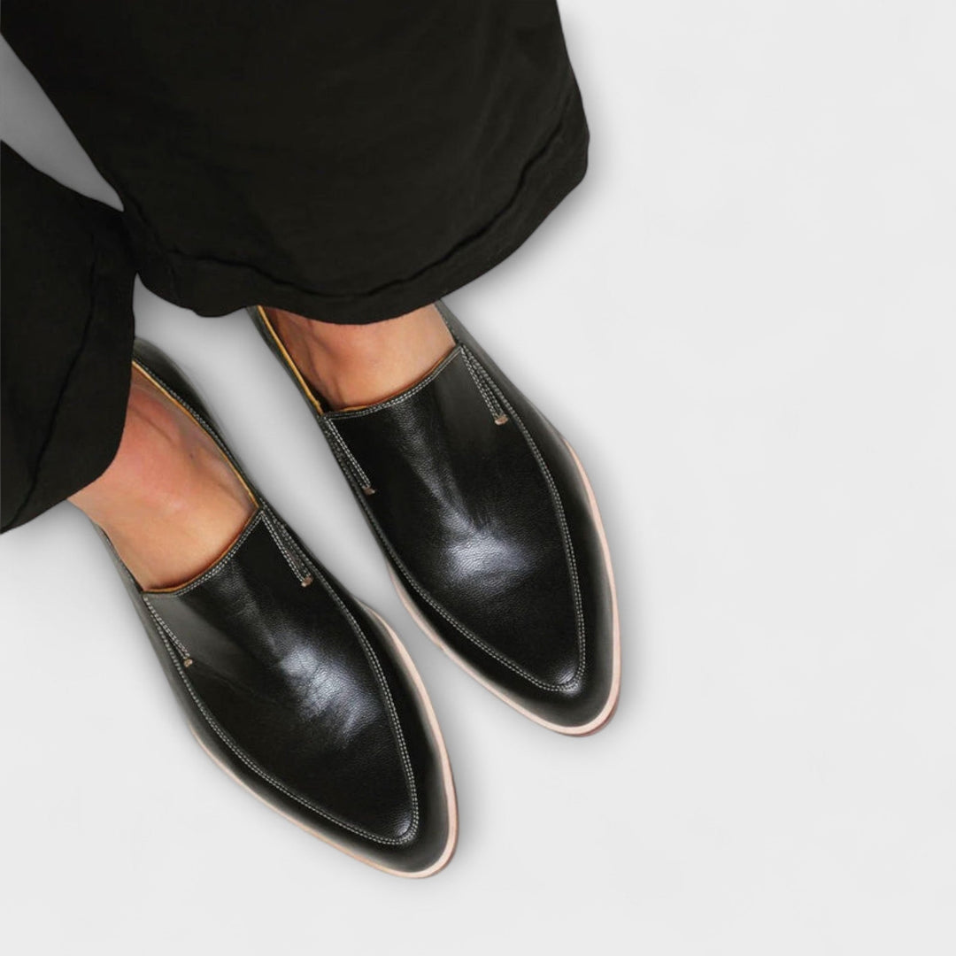Jhazmiel | Mocassins effet verni à bout pointu