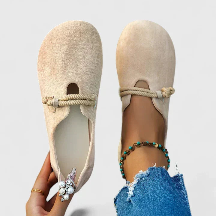 Olivia | Ballerines à lacets élastiques