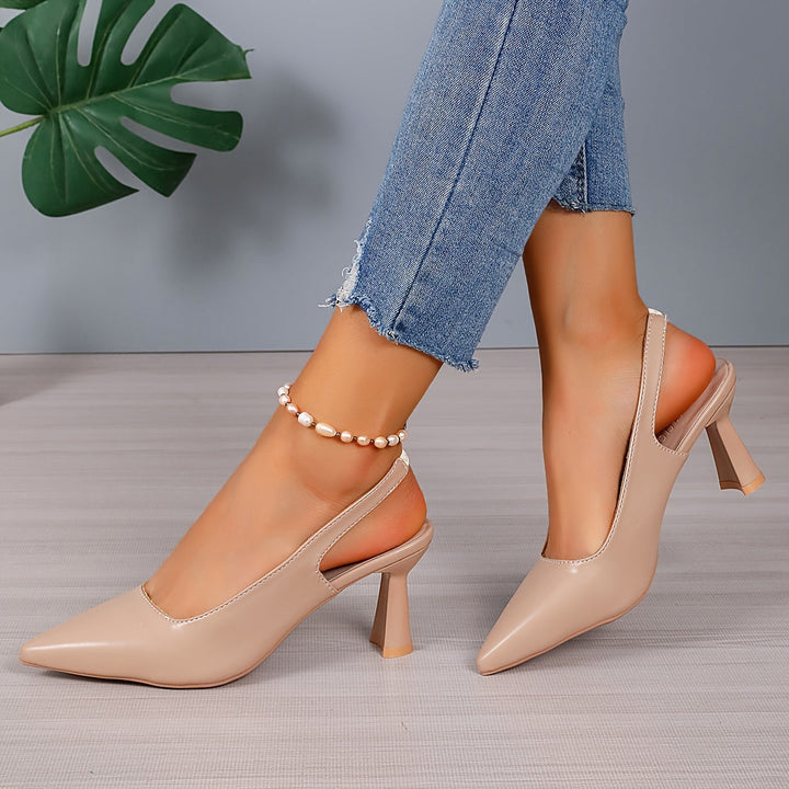 Vivienne | Escarpins slingback à talon évasé