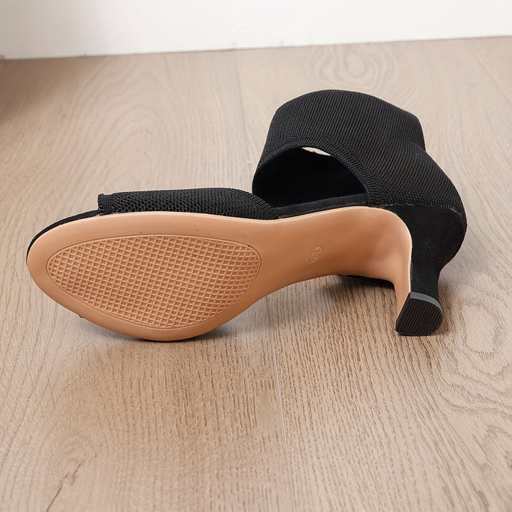 Beatrix | Bottines à bout ouvert et petit talon