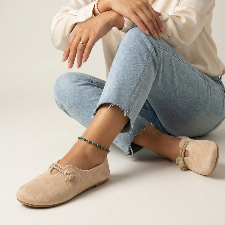 Kimy | Mocassins à bout rond et nœud