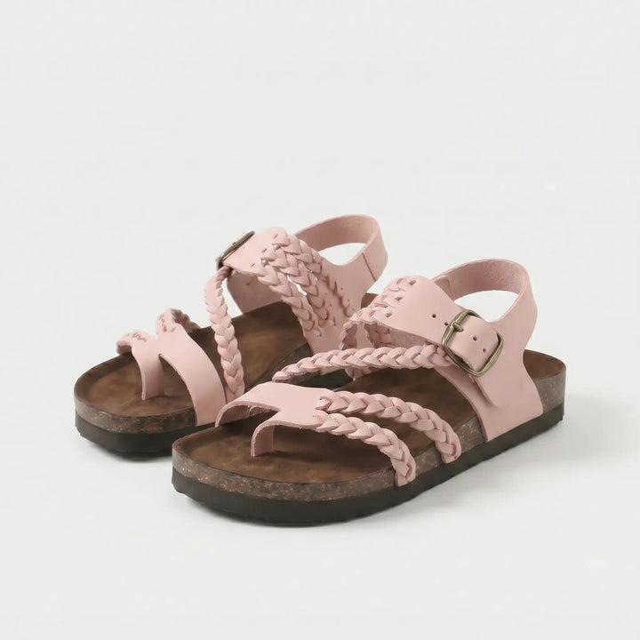 Mara | Mules à brides tressées et boucle