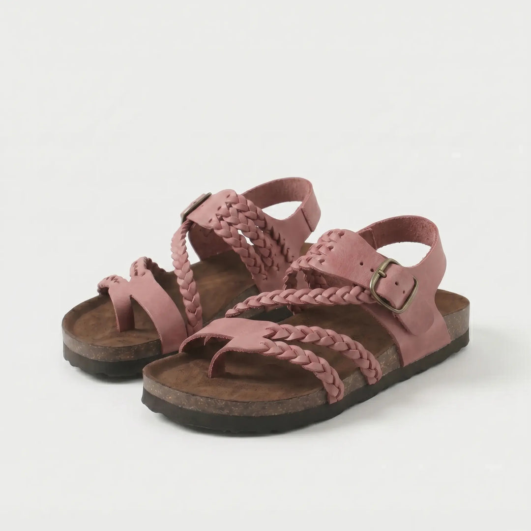 Mara | Mules à brides tressées et boucle