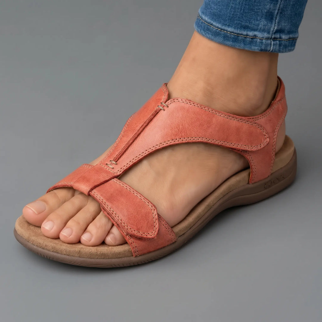 Lara | Sandales à bride en T et scratch