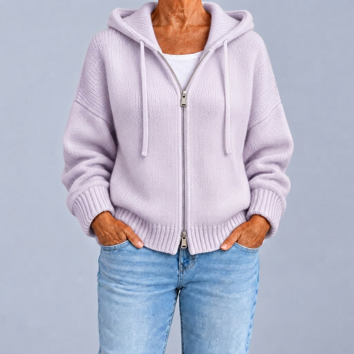 Camilla | Cardigan zippé à capuche