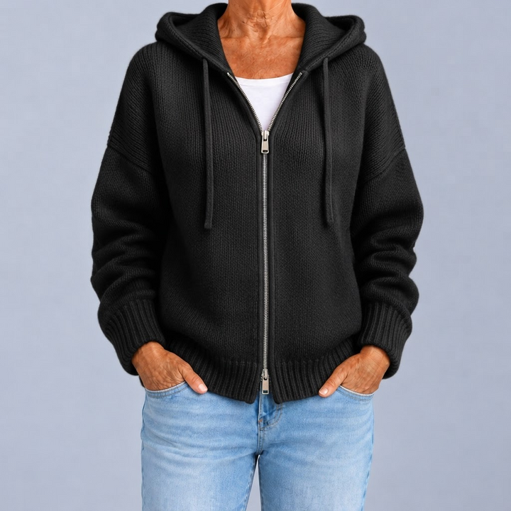 Camilla | Cardigan zippé à capuche