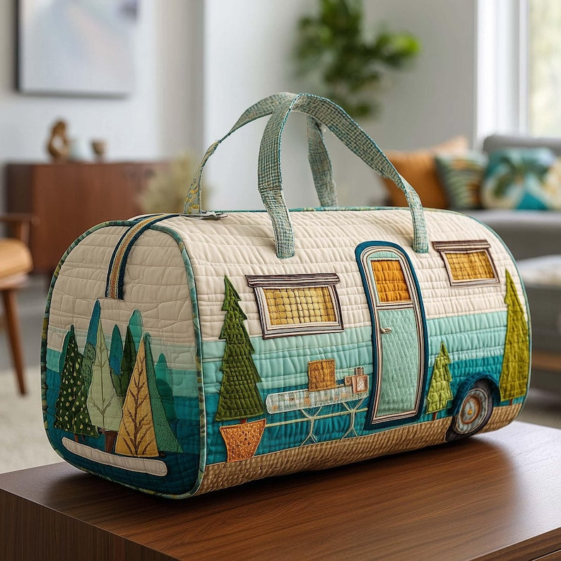Fabienne – sac de voyage matelassé en patchwork