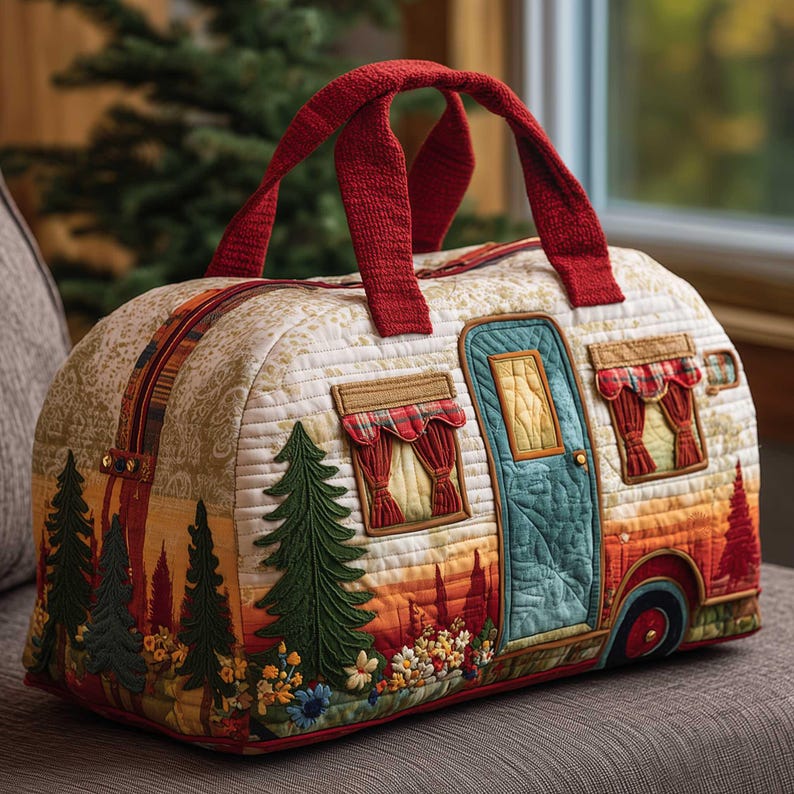 Geneviève – sac de voyage matelassé vintage