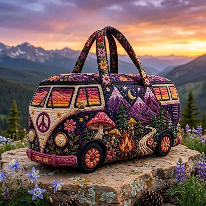 Flavie – sac de voyage matelassé au van hippie