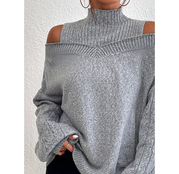 Pull Maribelle gris vue de face