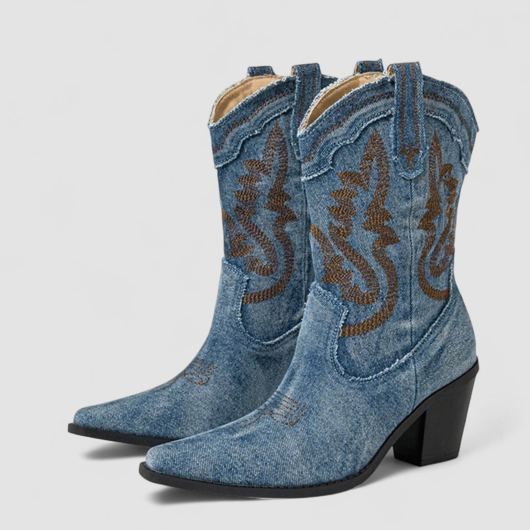 Selena | Bottines style denim