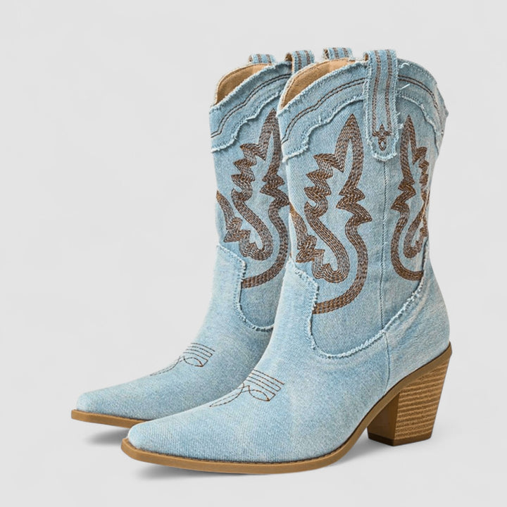 Selena | Bottines style denim