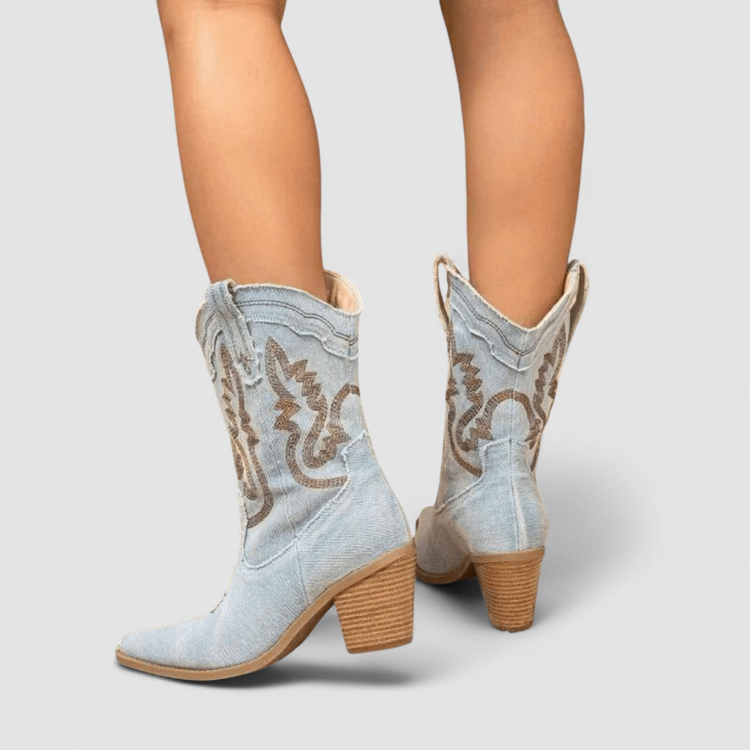 Selena | Bottines style denim