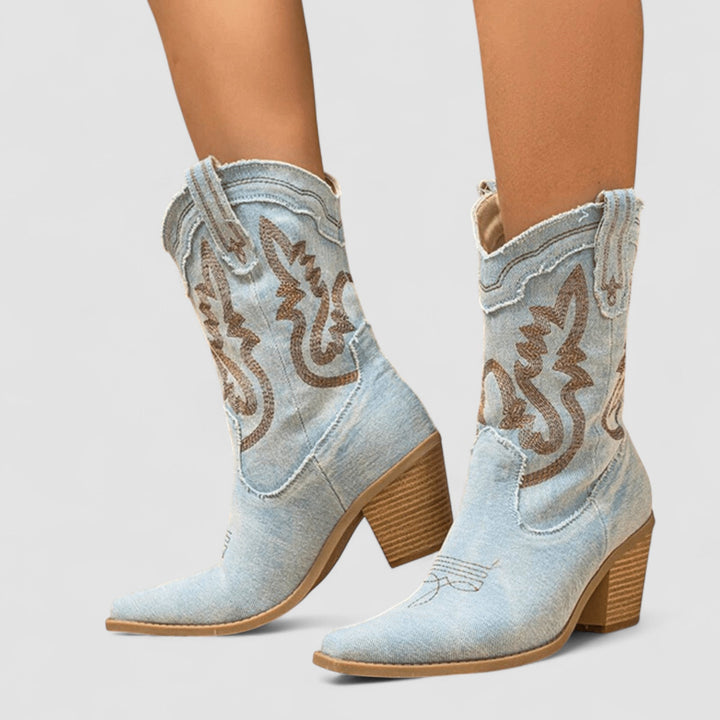 Selena | Bottines style denim