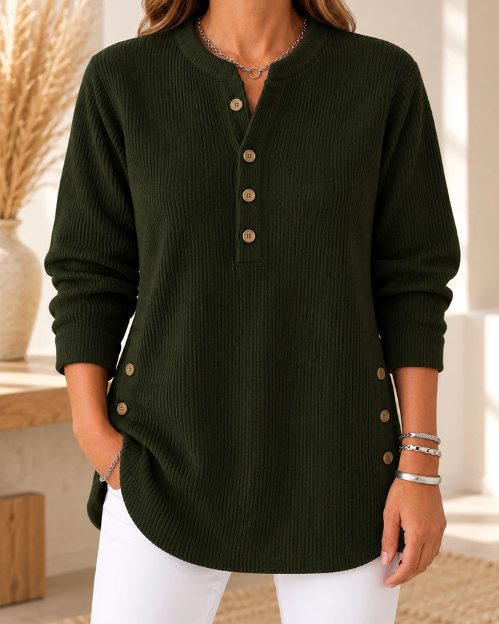 Nives | Tunique Henley boutonnée